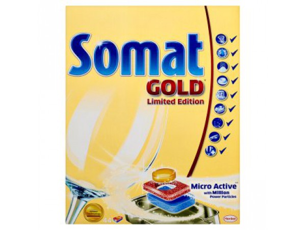 Somat Gold Таблетки для автоматических посудомоечных машин 44 шт,  836 г